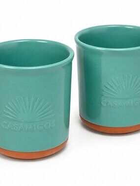 Casamigos Teal Ceramic Tumbler Set Of Two